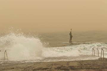 Telde advierte del peligro del baño en las playas del municipio (Foto Antonio Rico)